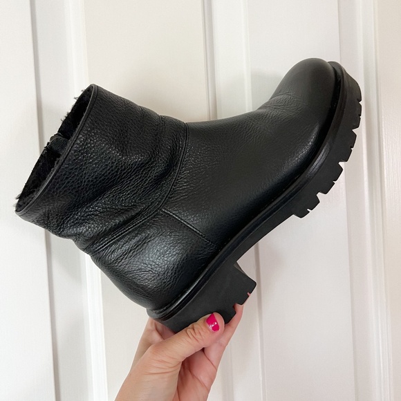 Aquatalia Shearling Ankle Boot - Picture 1 of 8